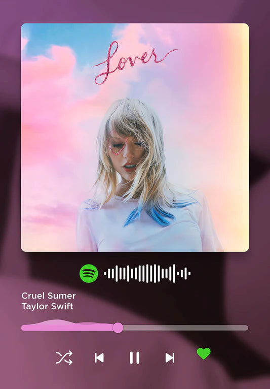 Taylor Swift Music Metal Poster