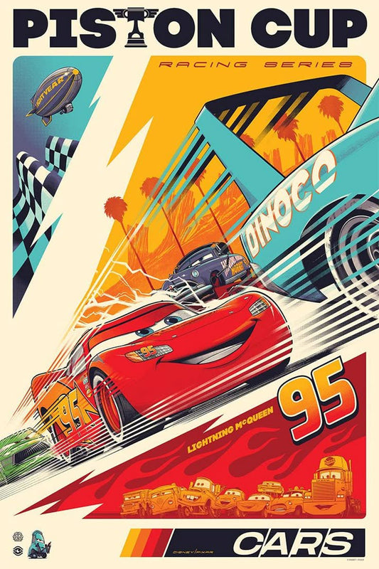 Cars Movie Metal Poster