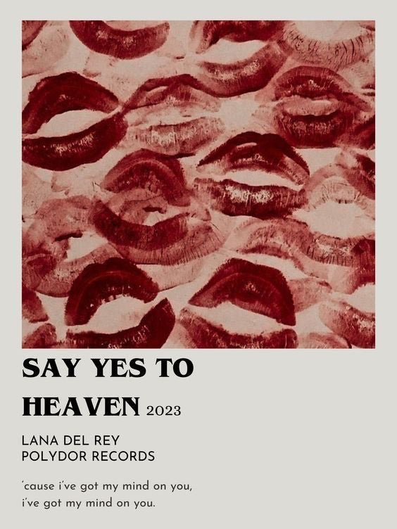 Lana Del Rey Music Metal Poster