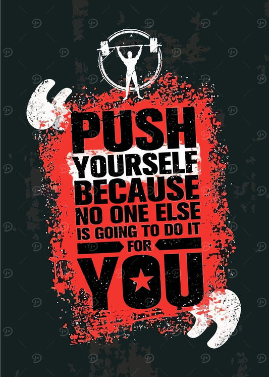 Motivation Metal Poster