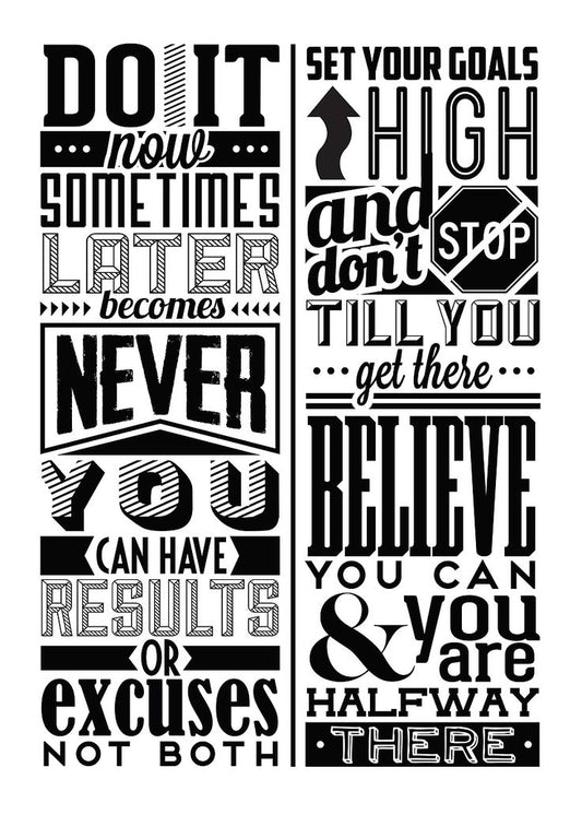 Motivation Metal Poster