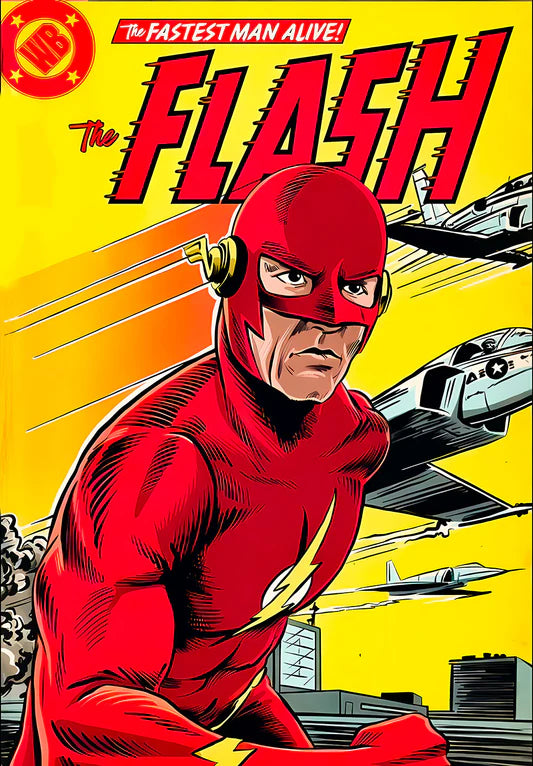 Flash Comic Metal Poster