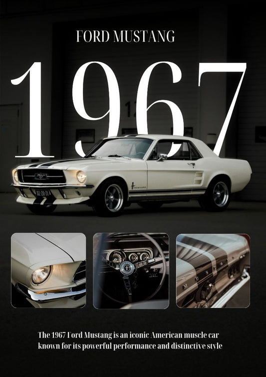 Mustang 1967 Metal Poster