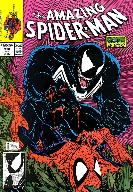 Spideman Comic Metal Poster