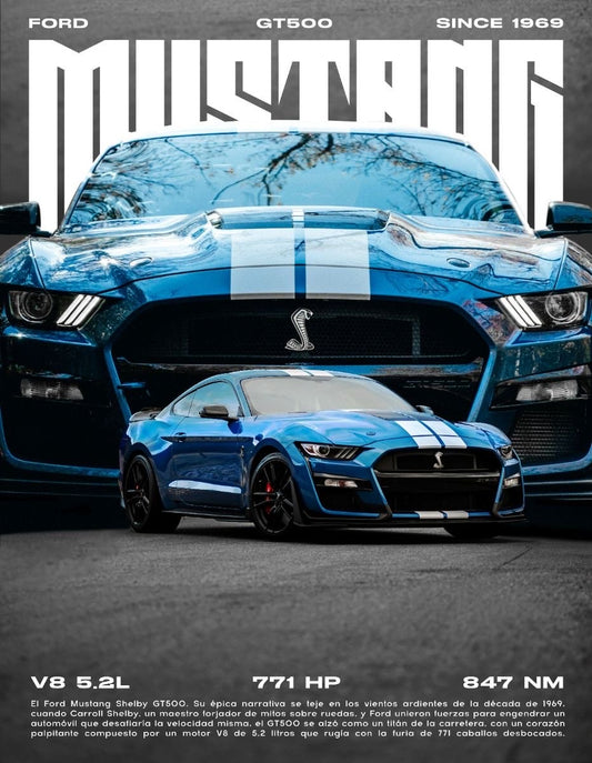 Mustang Metal Poster