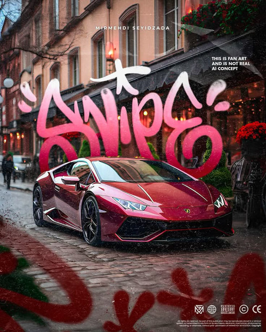 Lambo Metal Poster