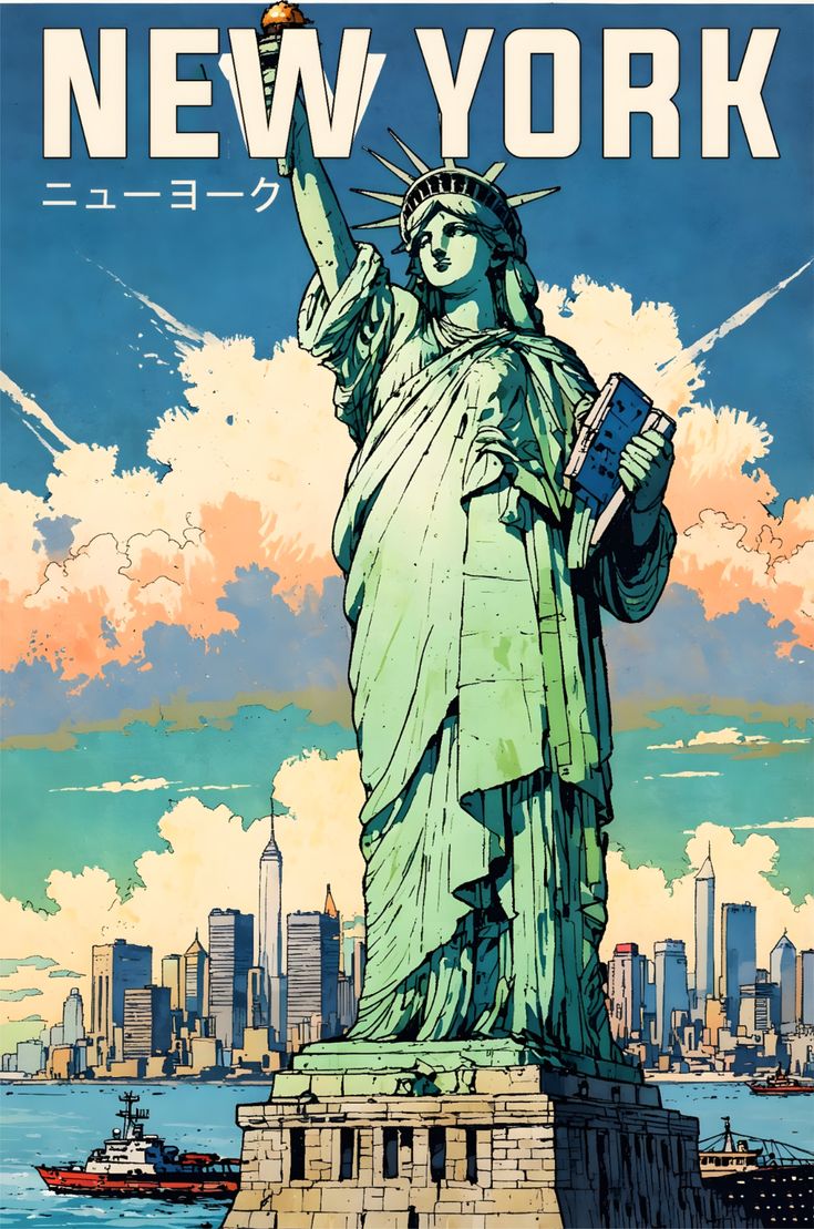 Statue Of Liberty Metal Poster