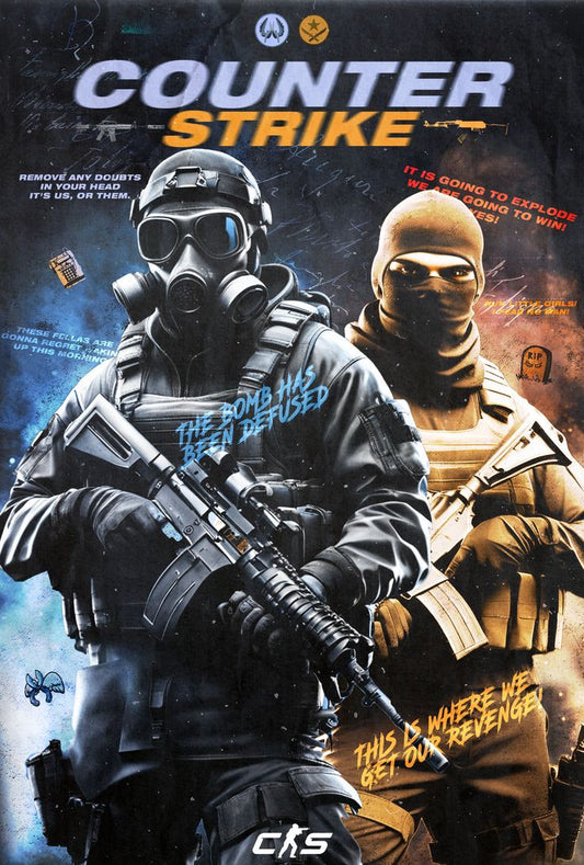 Counter Strike Metal Poster