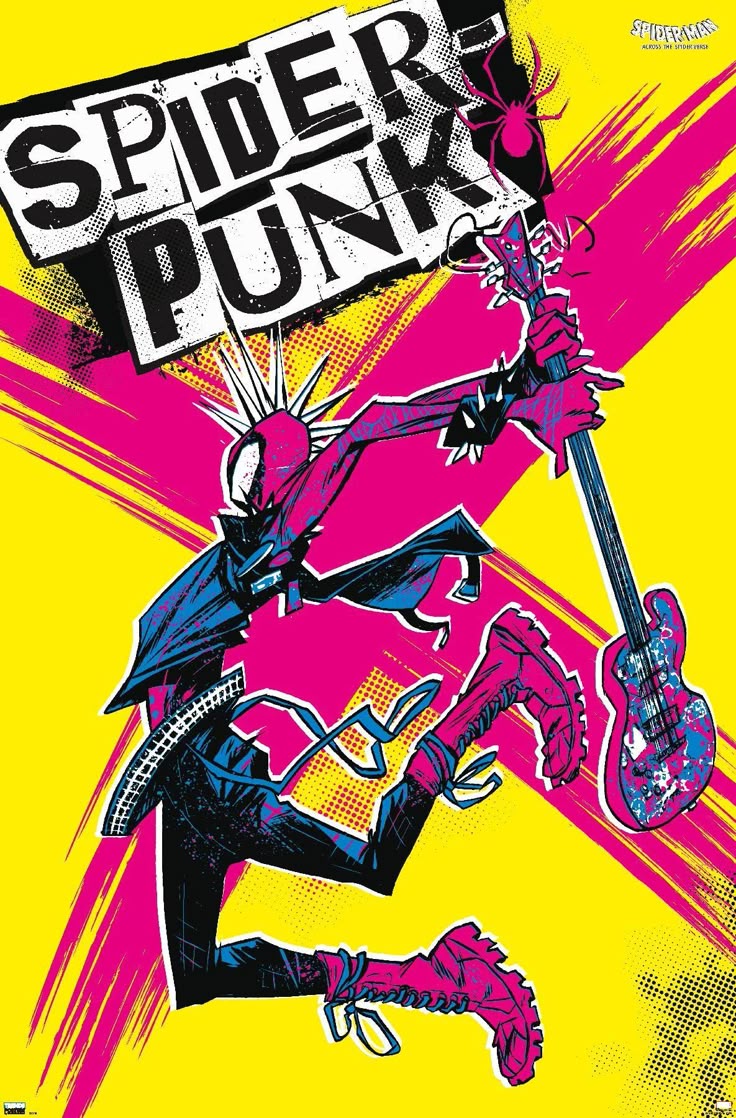 Spider Comic Metal Poster