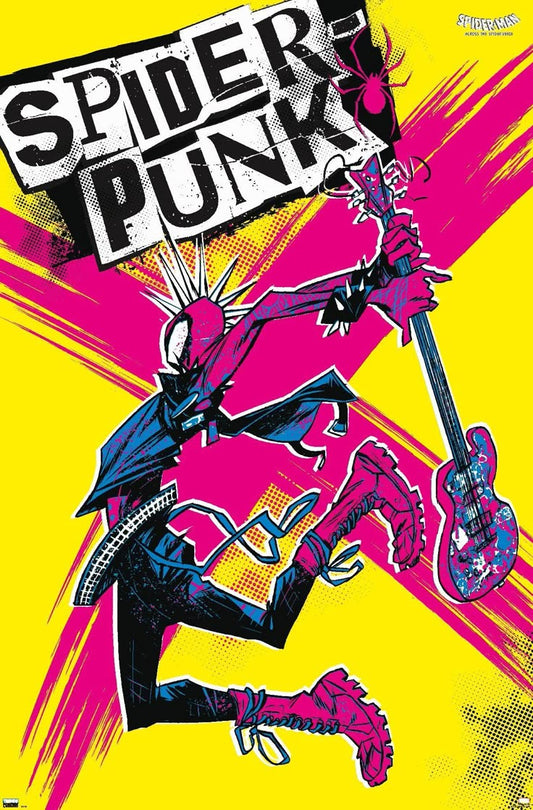 Spider Comic Metal Poster