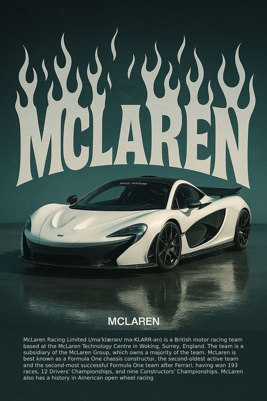 Mclaren Metal Poster